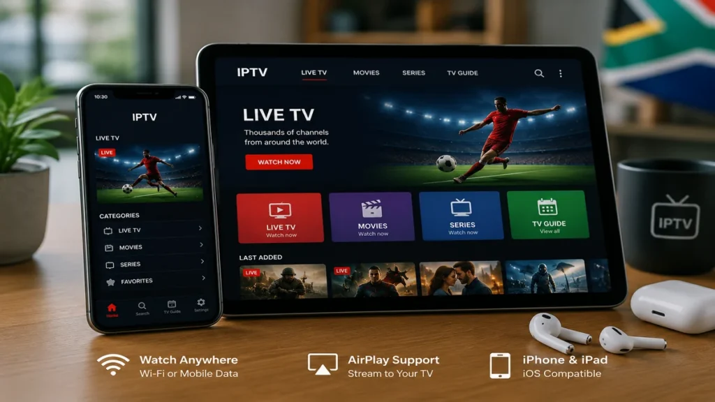 IPTV for iPhone and iPad setup in South Africa