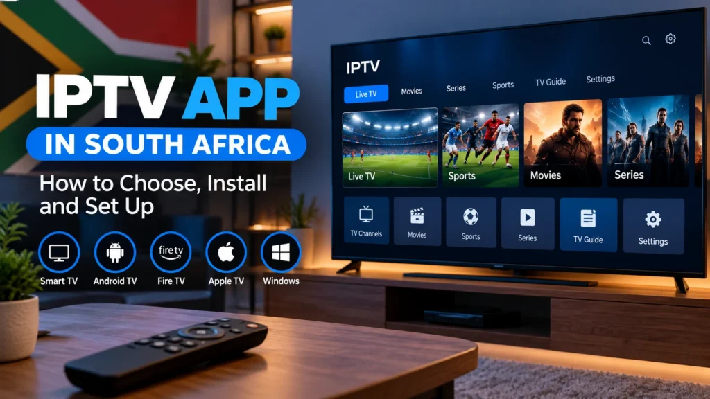 IPTV app setup on Smart TV in South Africa